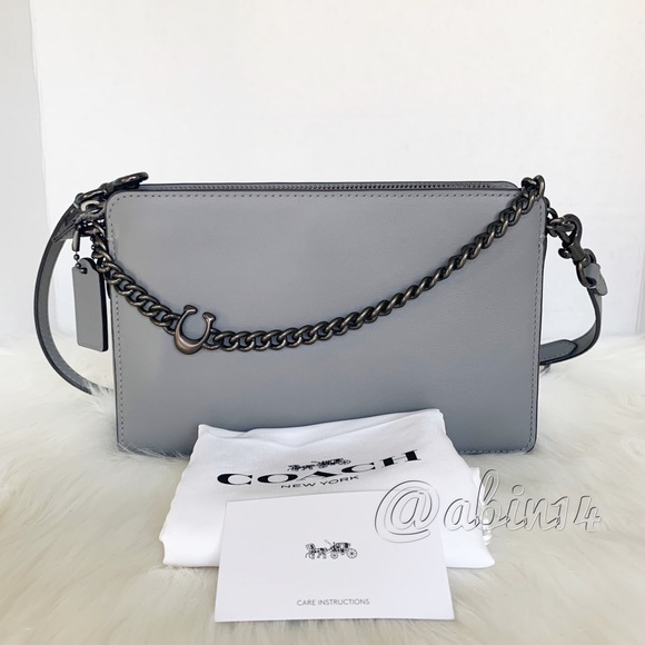 Coach Handbags - NWT Coach Signature Chain Leather Crossbody Bag